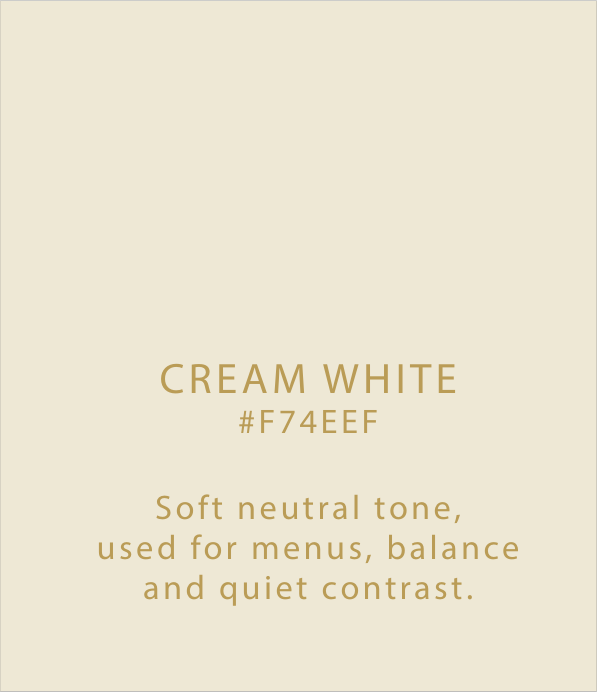 AKA Cream White color palette