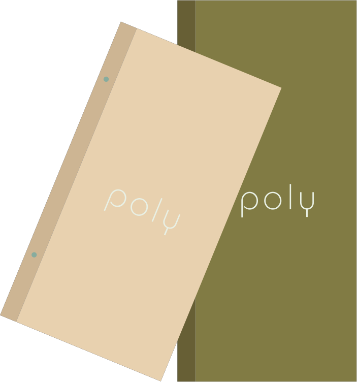 Poly printed brand materials
