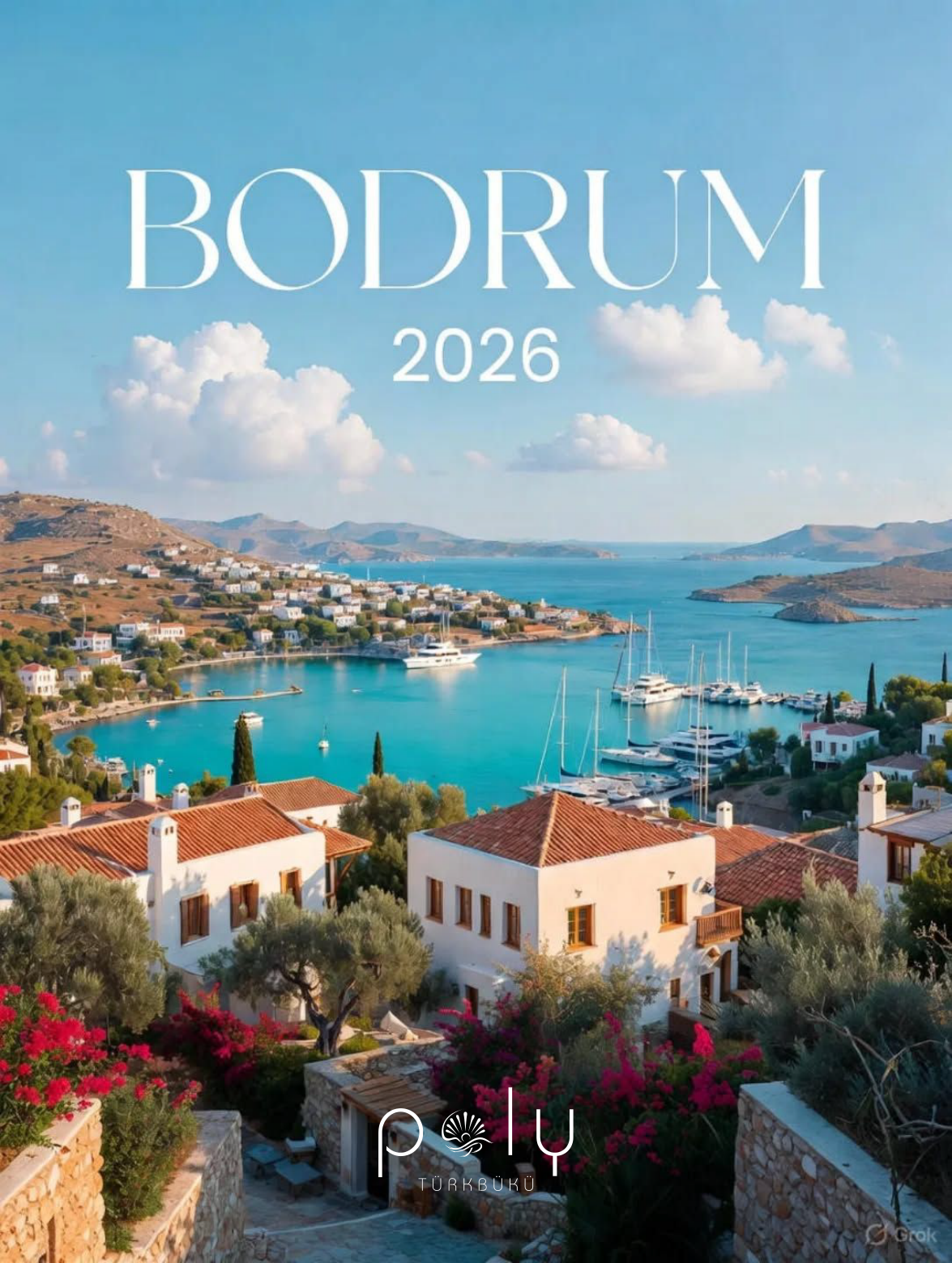 Poly Türkbükü Bodrum 2026 identity visual